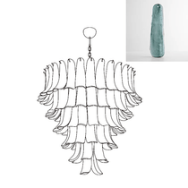 Murano Glass Petals Chandelier