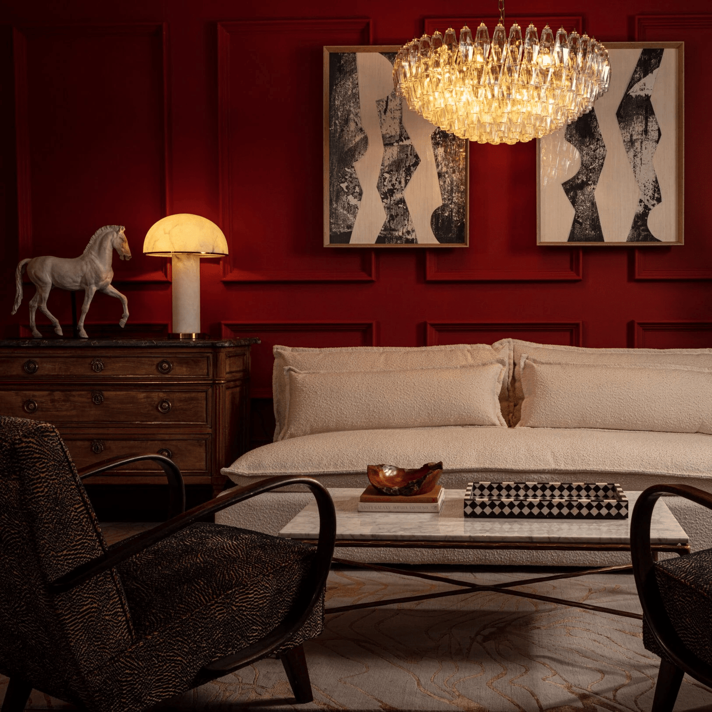 Modern Clear Sorrento Chandelier - CasaraHouse