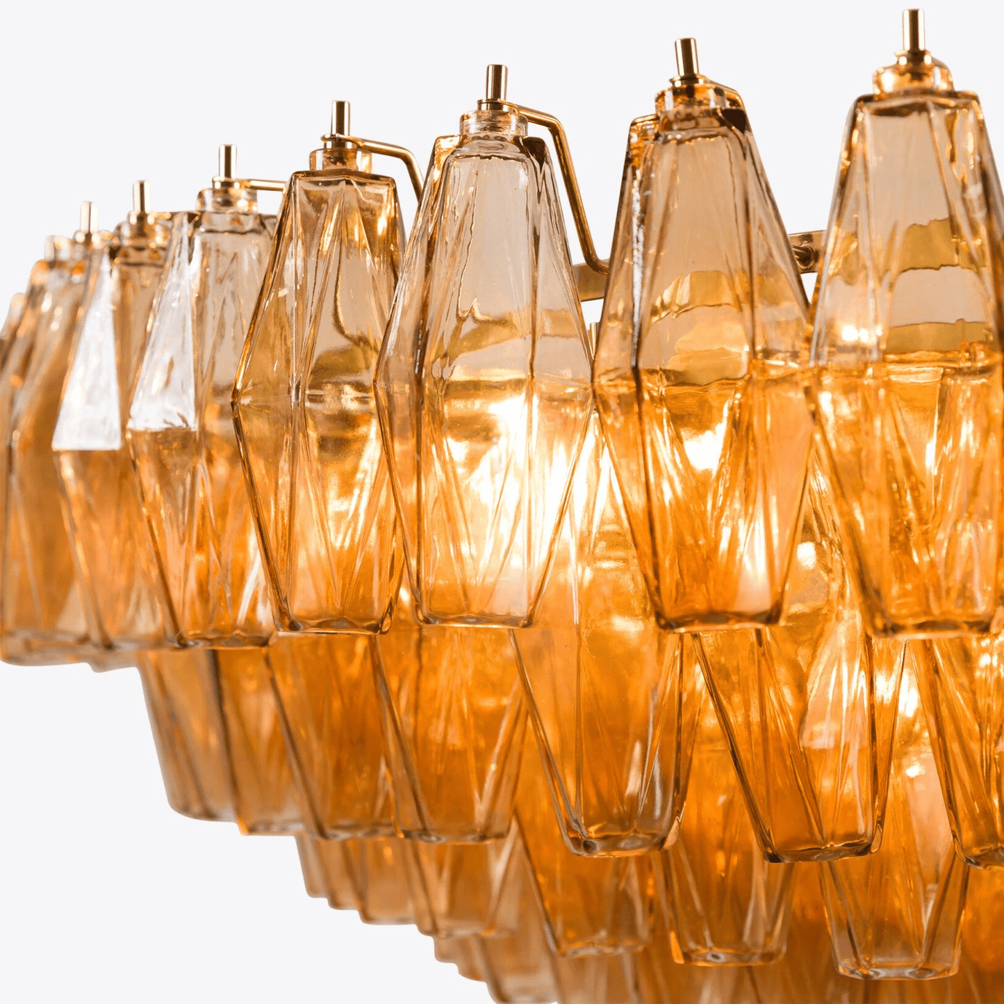 Premium Amber Sorrento Chandelier - CasaraHouse