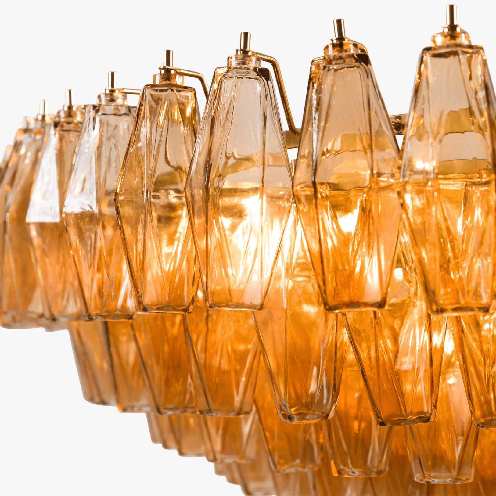 Premium Amber Sorrento Chandelier - CasaraHouse