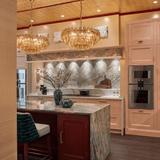 Premium Amber Sorrento Chandelier - CasaraHouse