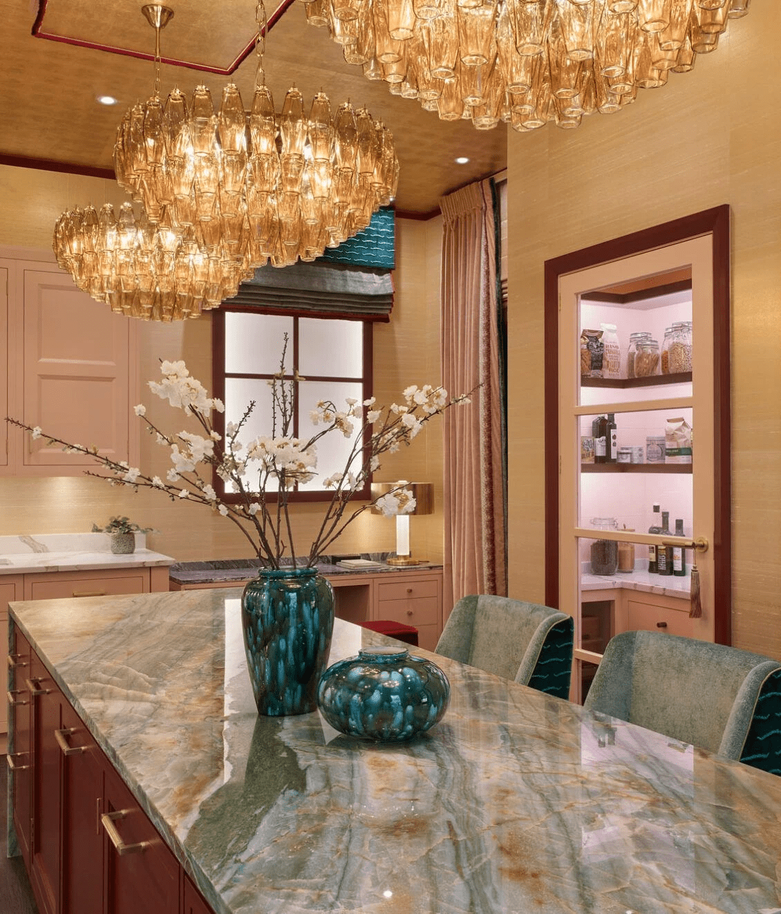 Premium Amber Sorrento Chandelier - CasaraHouse