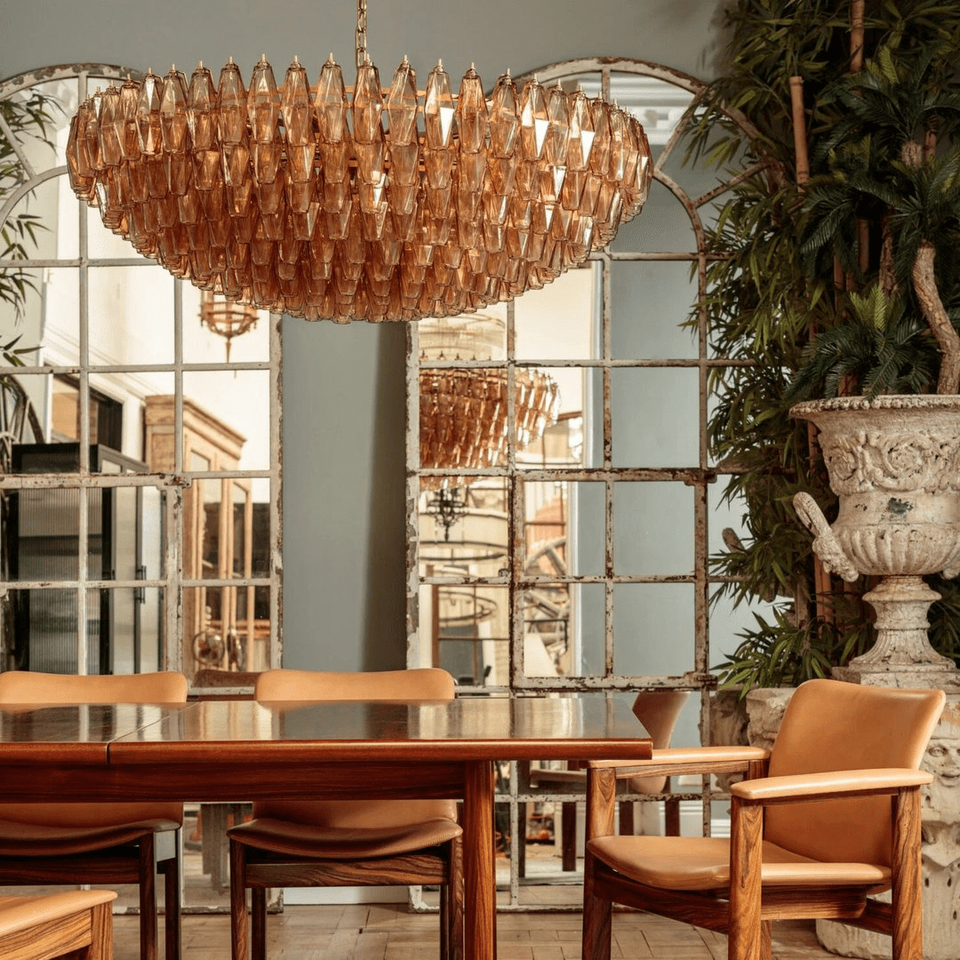 Premium Amber Sorrento Chandelier - CasaraHouse