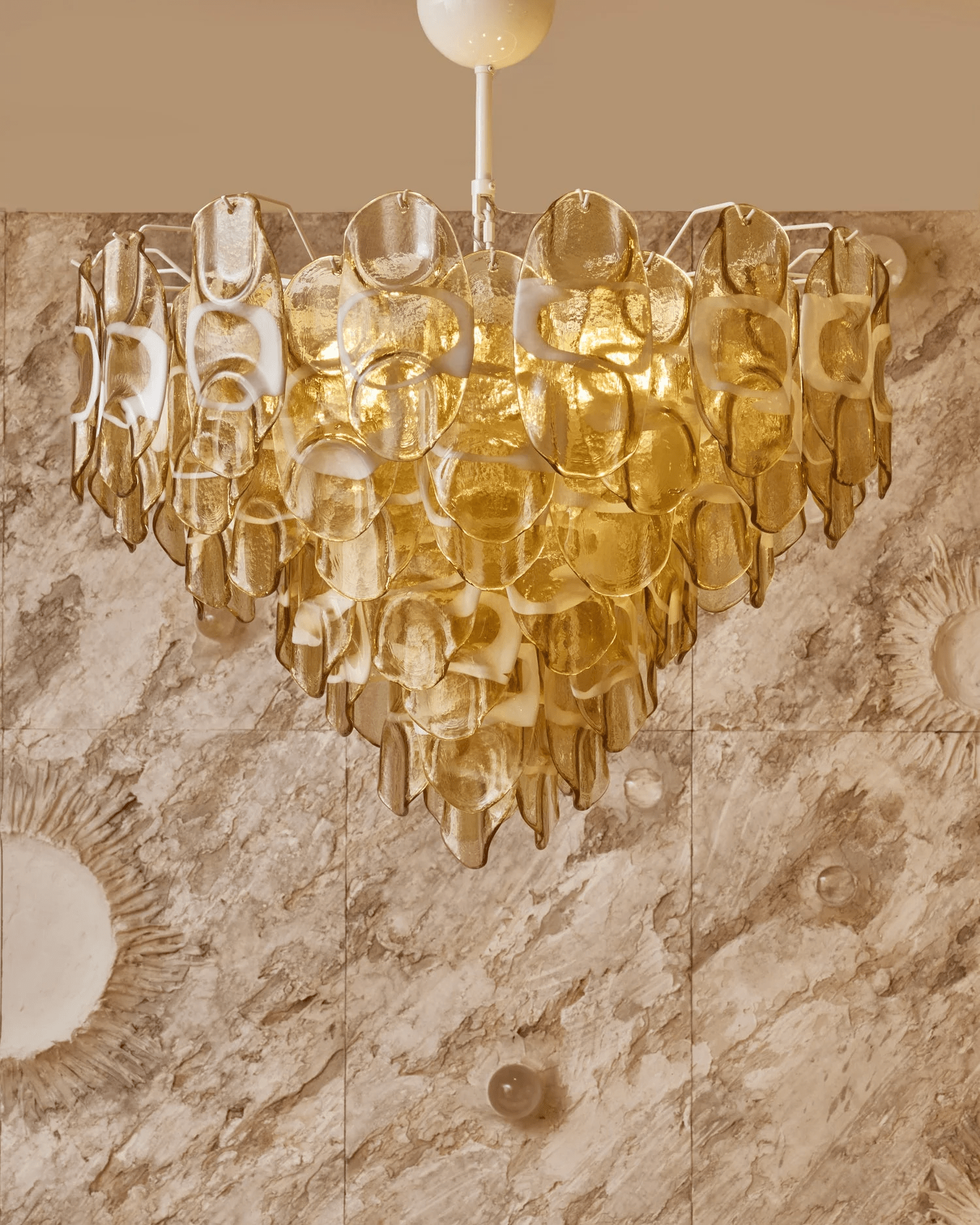 Premium Vivara Glass Chandelier - CasaraHouse