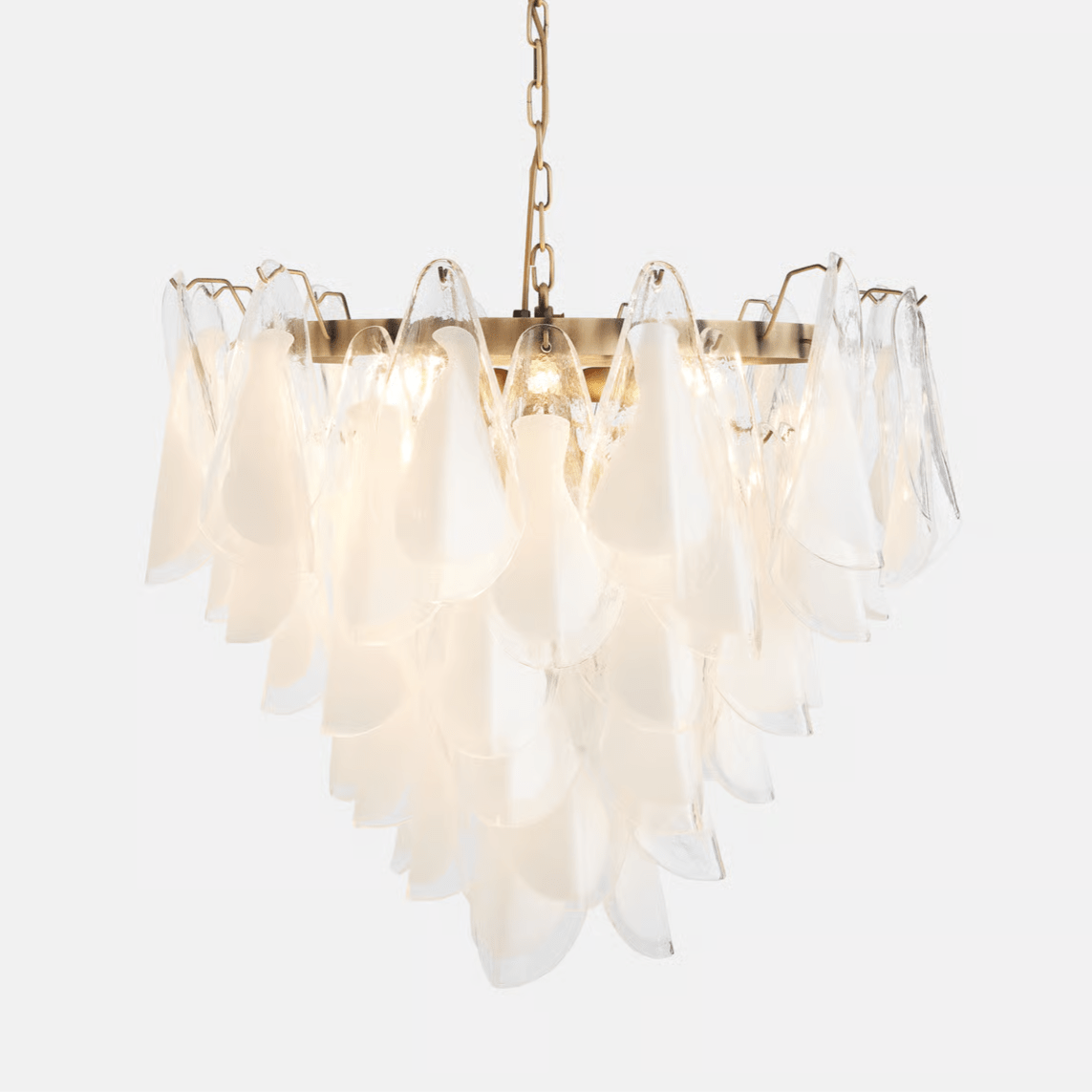 Lunara White Murano Glass Chandelier Secondary image