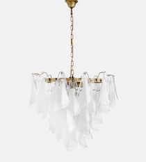 Lunara White Murano Glass Chandelier