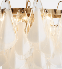Lunara White Murano Glass Chandelier