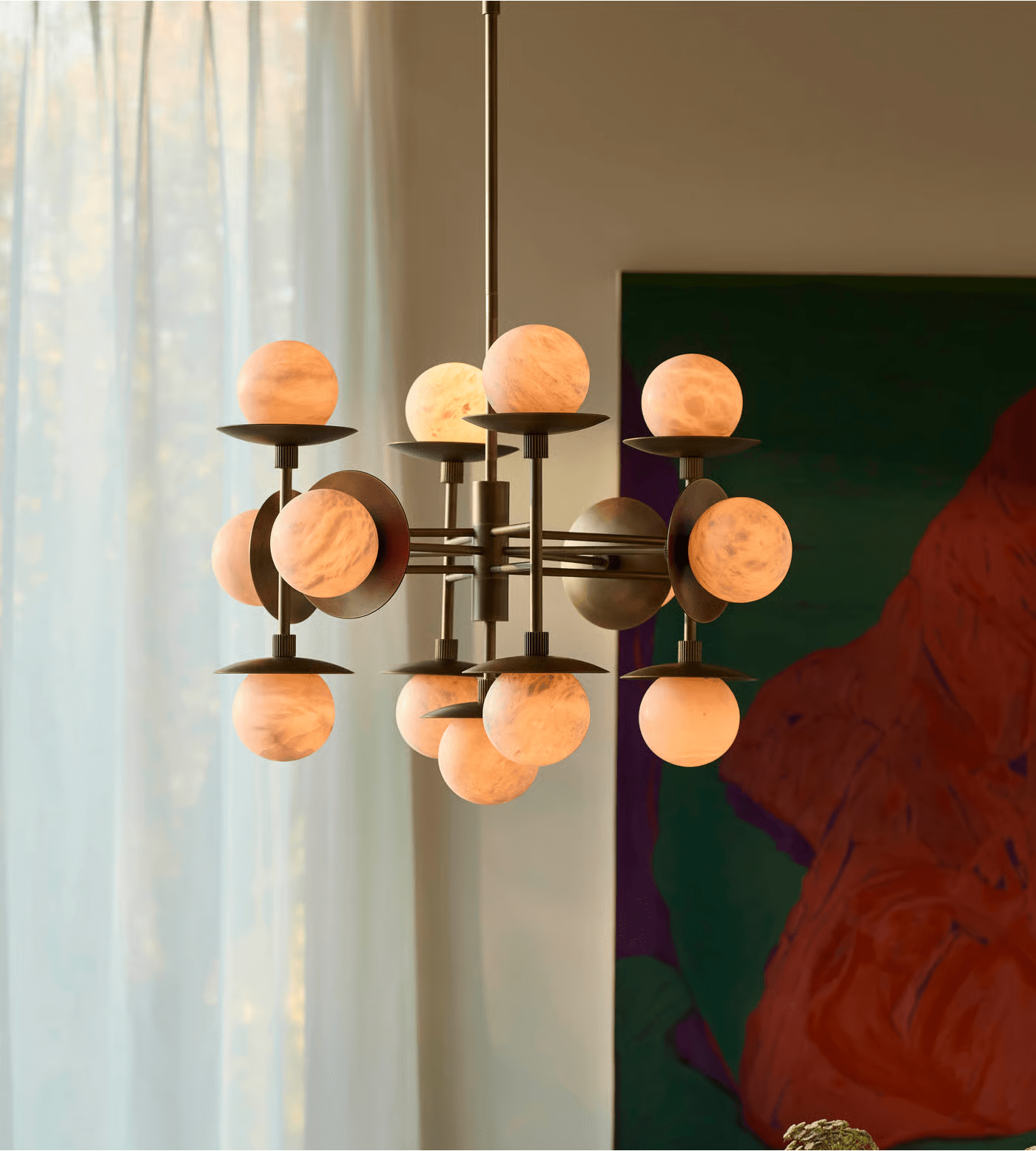 Elegant Cara Alabaster Chandelier - CasaraHouse