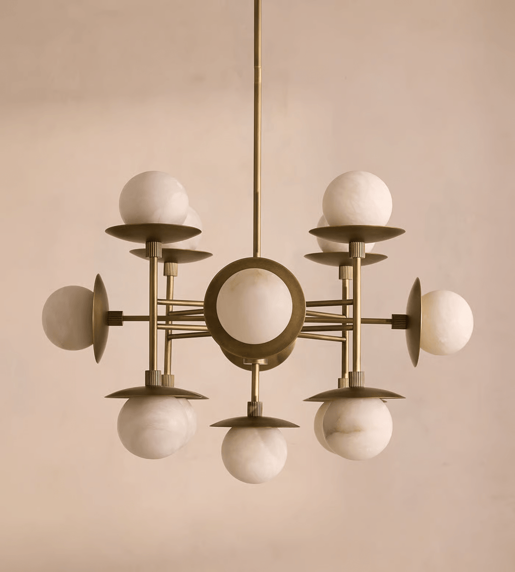 Elegant Cara Alabaster Chandelier - CasaraHouse