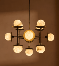Elegant Cara Alabaster Chandelier - CasaraHouse