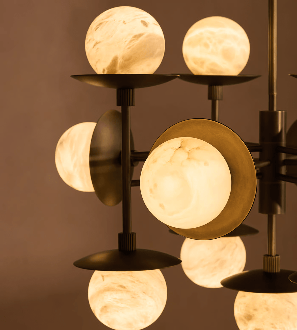 Elegant Cara Alabaster Chandelier - CasaraHouse