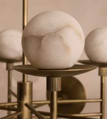 Elegant Cara Alabaster Chandelier - CasaraHouse