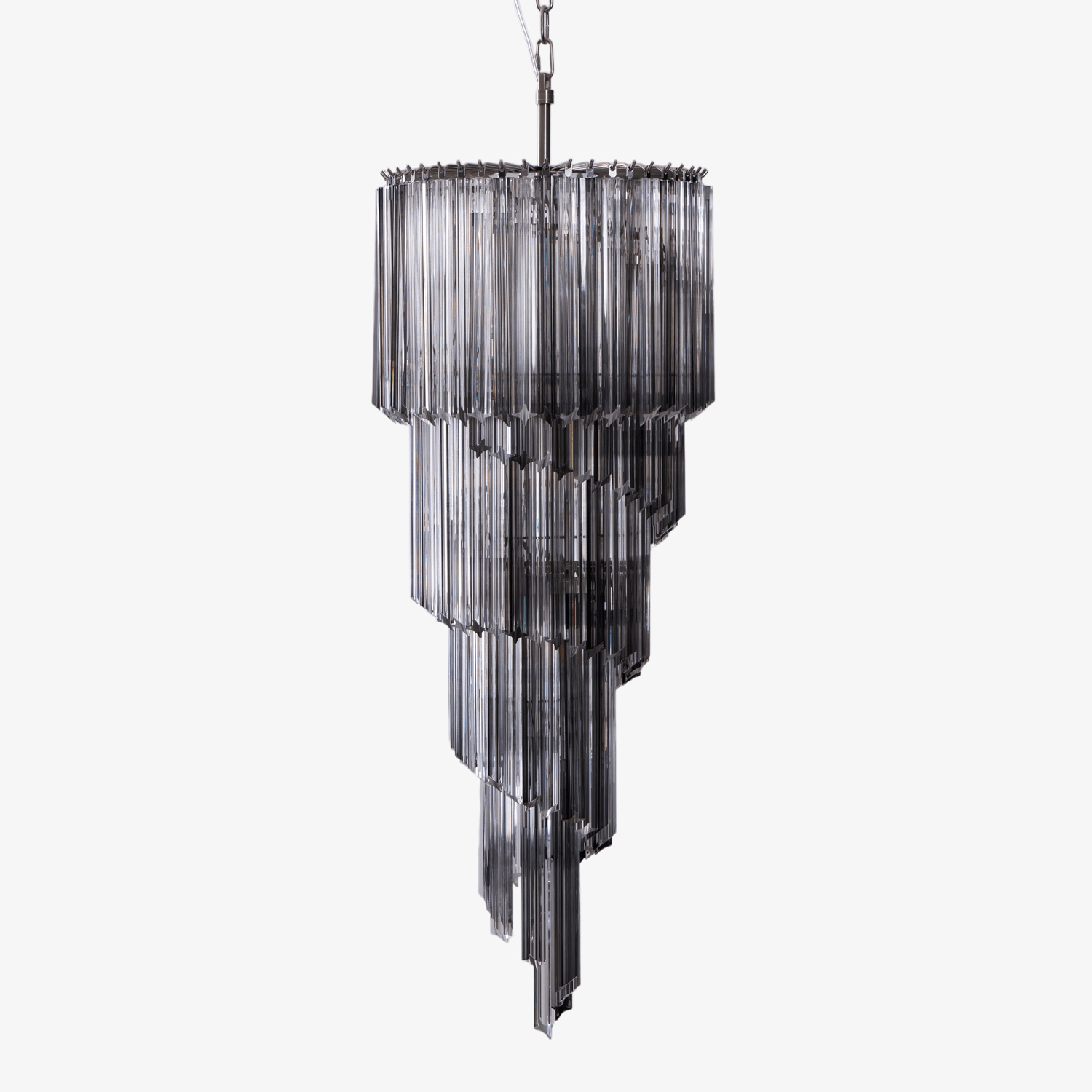 Lucente Noir Spiral Chandelier Secondary image