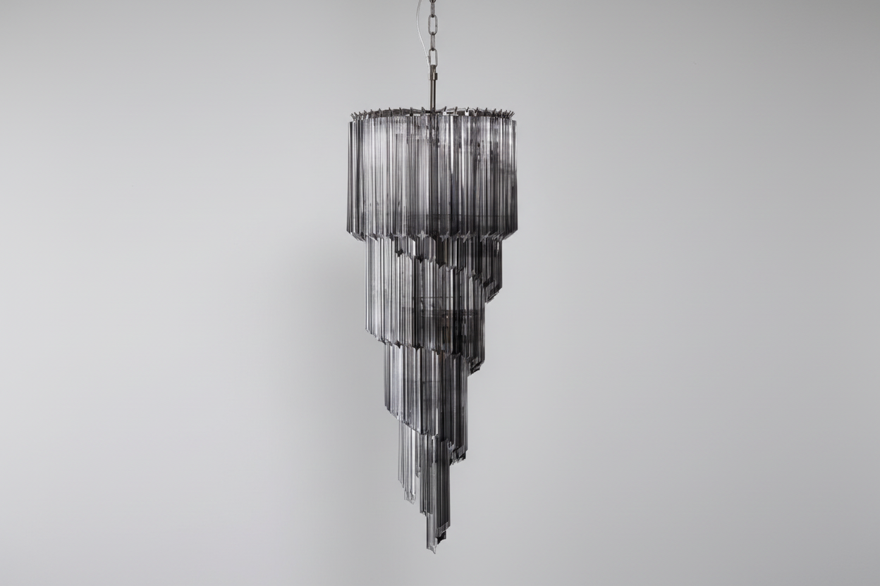 Dark Themed Cascading Rain Chandelier - CasaraHouse Main image