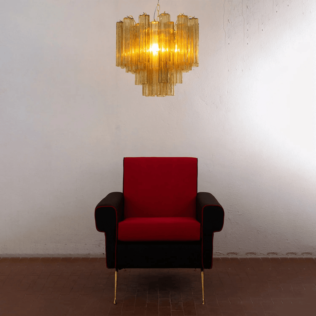 Murano Glass Tubes Chandelier