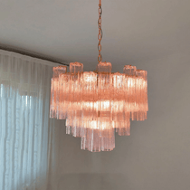Murano Glass Tubes Chandelier