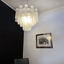 Murano Glass Tubes Chandelier