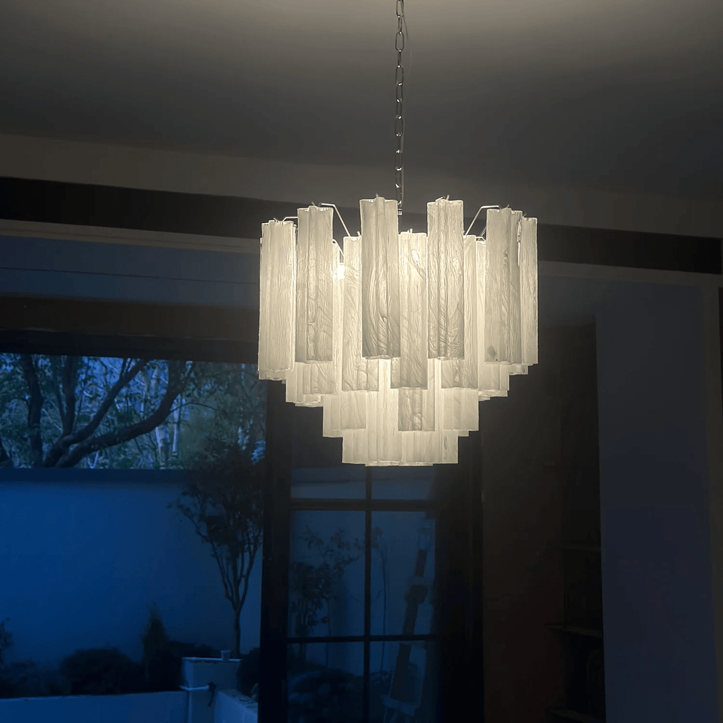 Murano Glass Tubes Chandelier