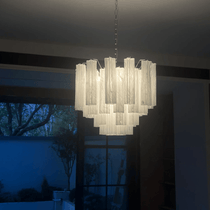 Murano Glass Tubes Chandelier
