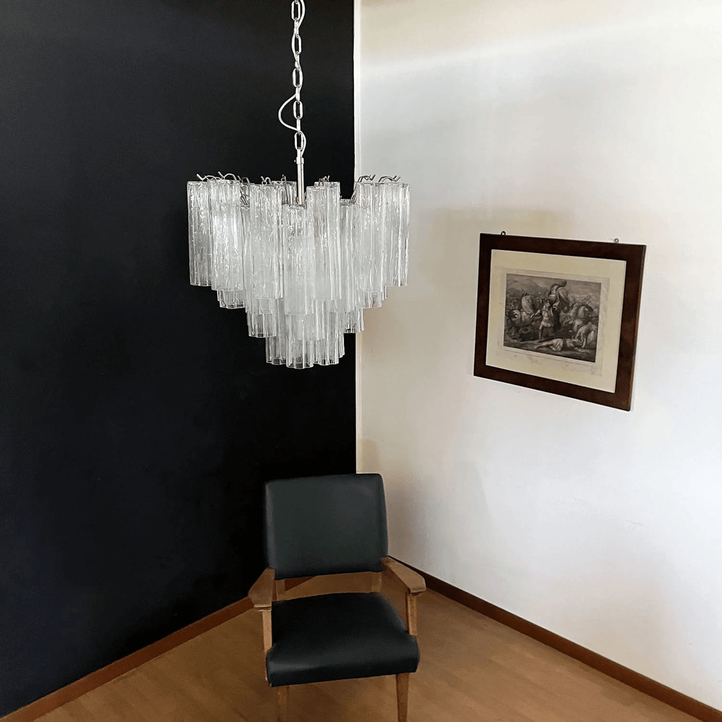 Murano Glass Tubes Chandelier