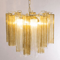 Murano Glass Tubes Chandelier