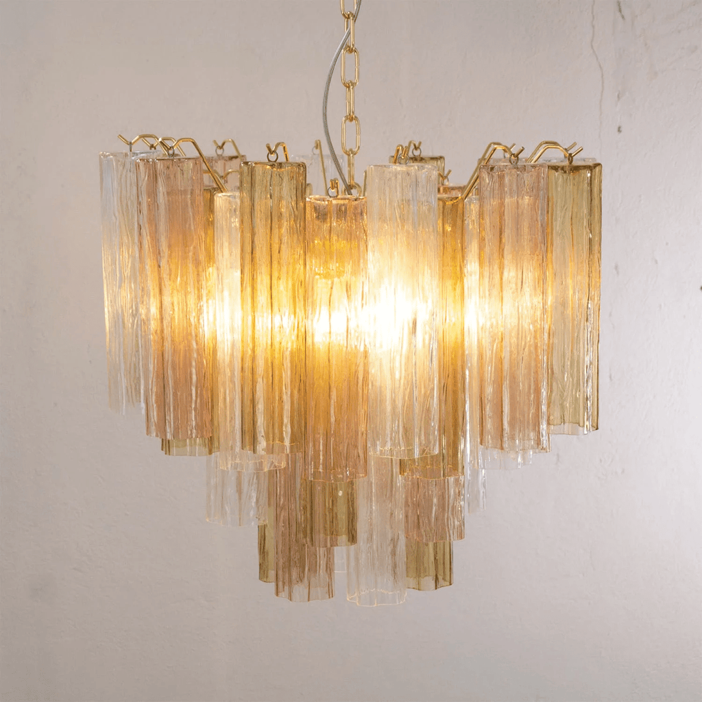 Murano Glass Tubes Chandelier