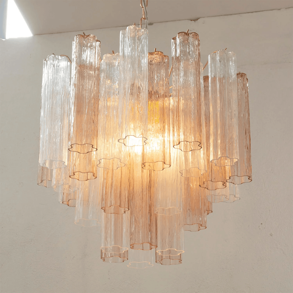 Murano Glass Tubes Chandelier