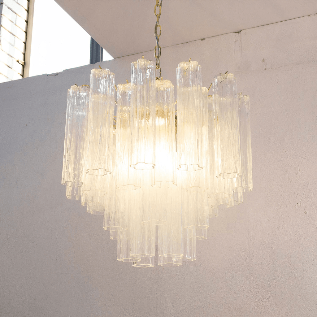 Murano Glass Tubes Chandelier