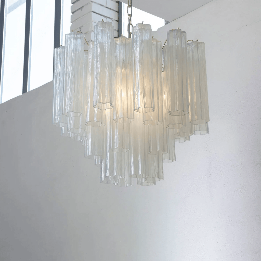 Murano Glass Tubes Chandelier