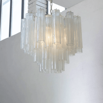 Murano Glass Tubes Chandelier