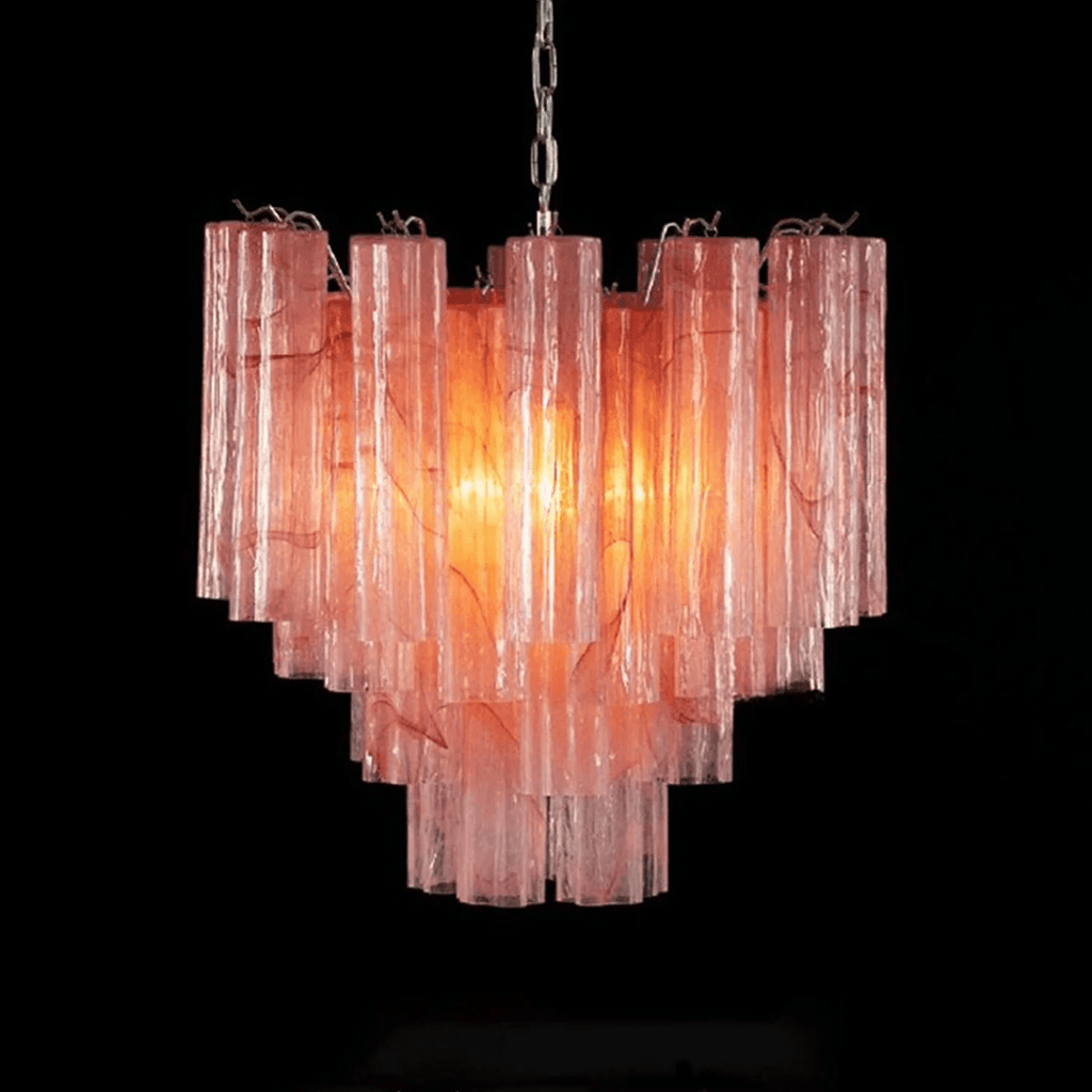 Murano Glass Tubes Chandelier