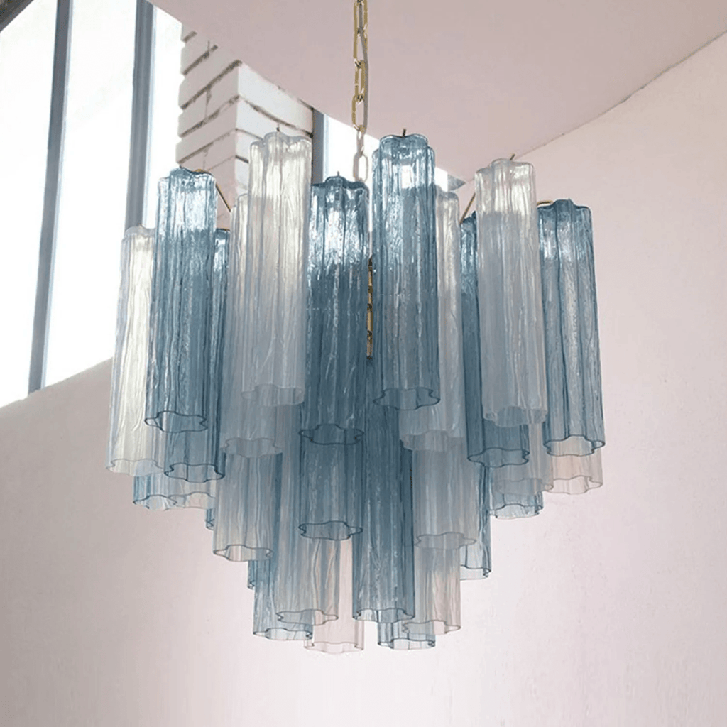 Murano Glass Tubes Chandelier