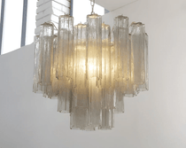 Murano Glass Tubes Chandelier