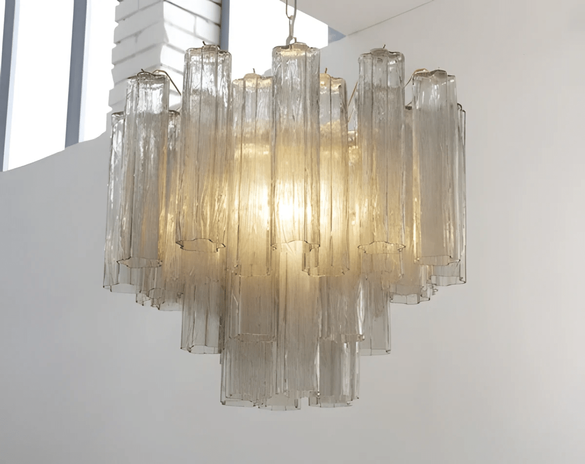 Murano Glass Tubes Chandelier