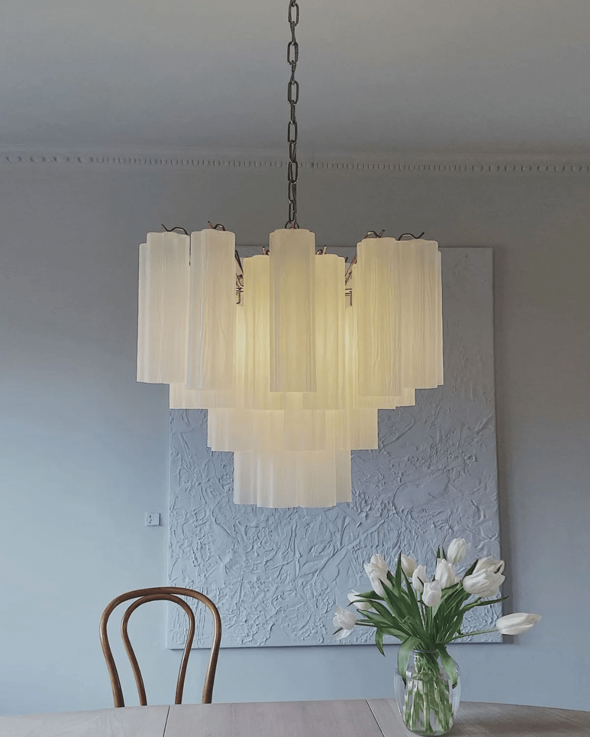 Murano Glass Tubes Chandelier
