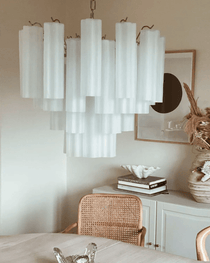 Murano Glass Tubes Chandelier