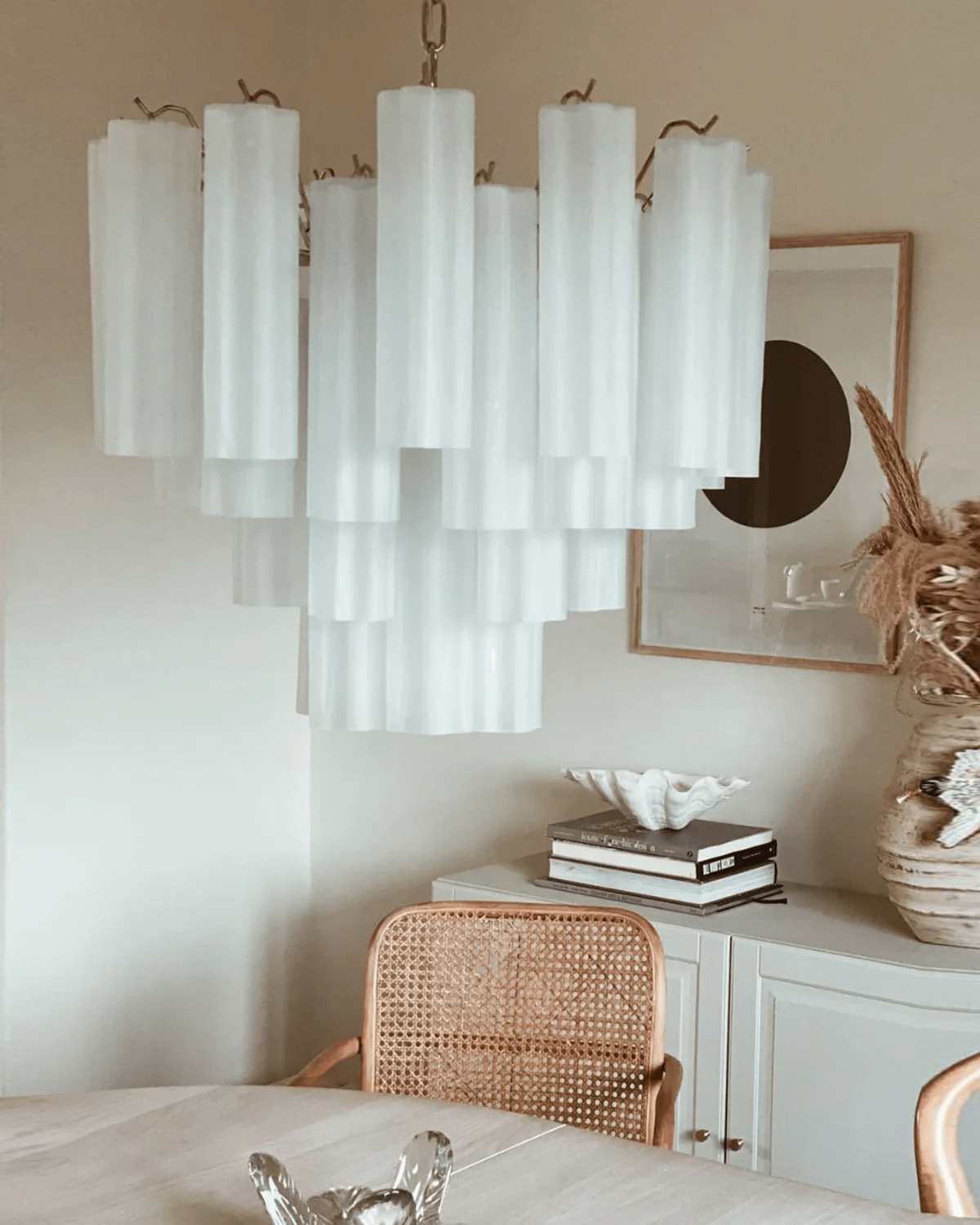 Murano Glass Tubes Chandelier