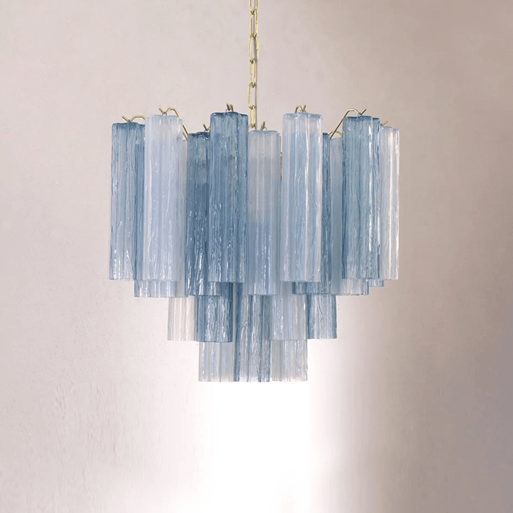 Murano Glass Tubes Chandelier