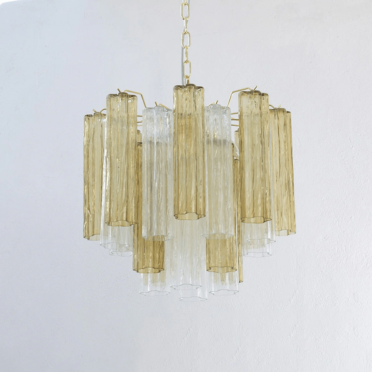 Murano Glass Tubes Chandelier