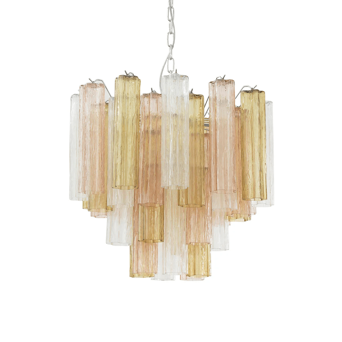 Murano Glass Tubes Chandelier