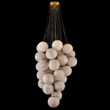 Exquisite Cluster Alabaster Globe Chandelier - CasaraHouse