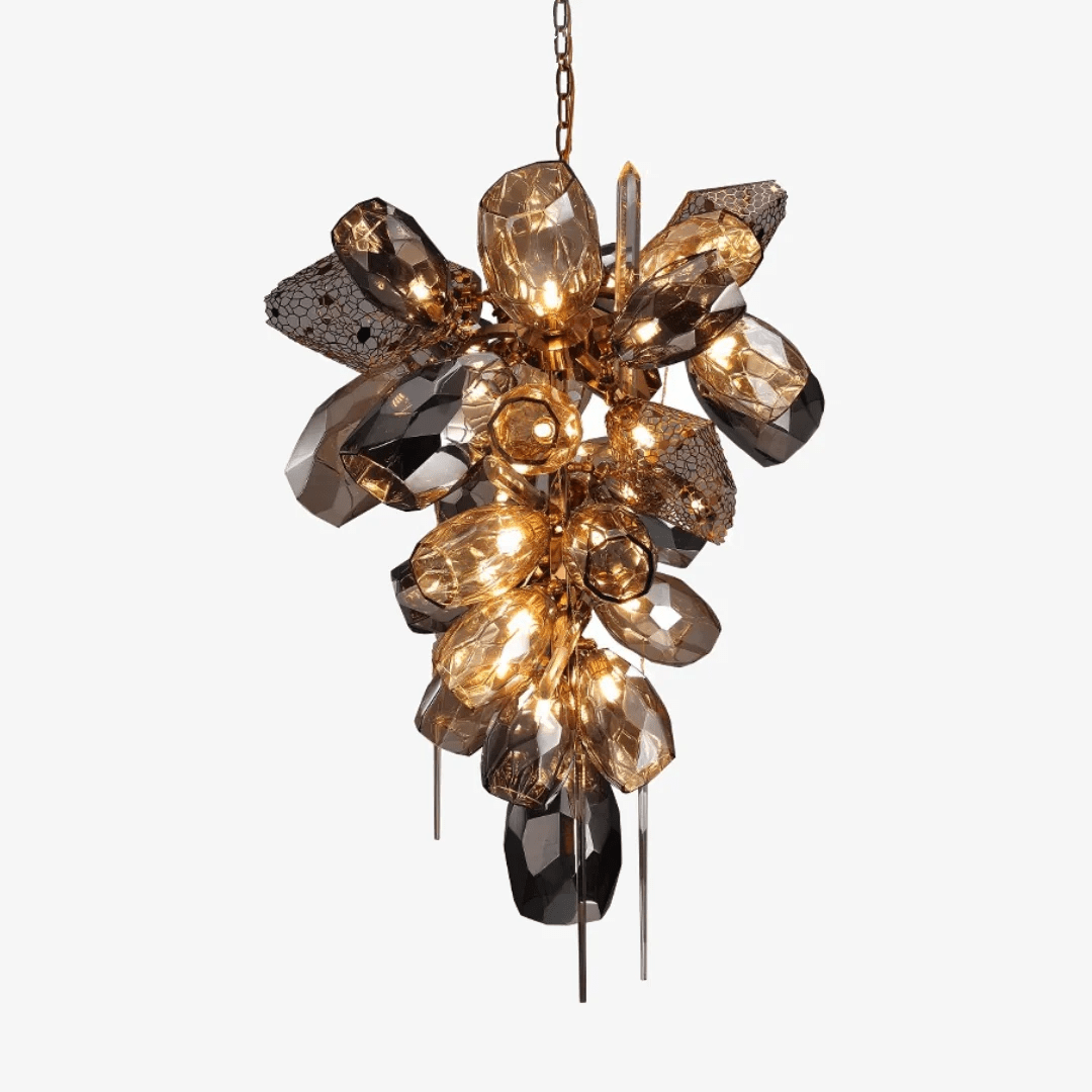Premium Modern Art Glass Crystal Chandelier - CasaraHouse Main image