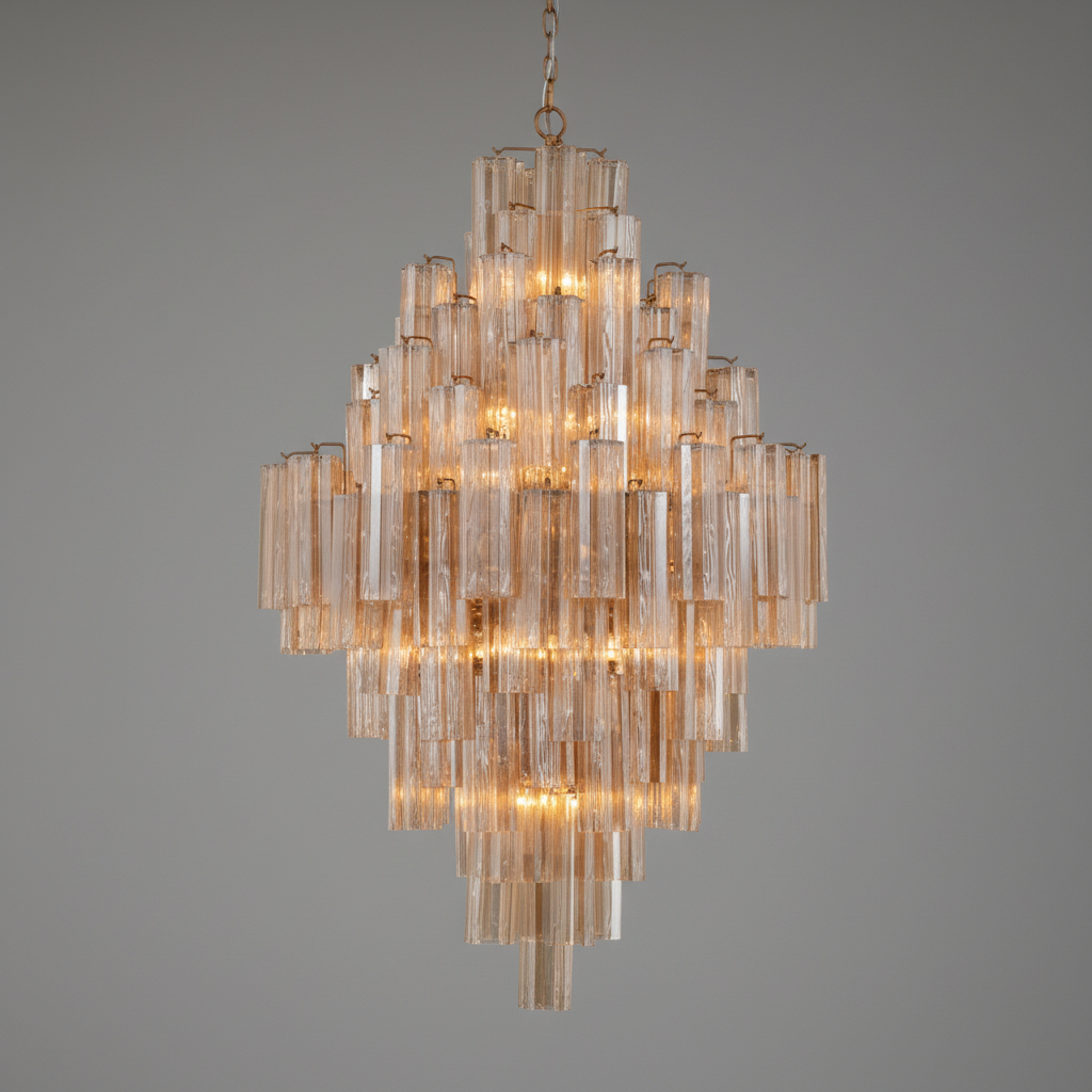 Geometric Crystal Prism Ceiling Chandelier - CasaraHouse