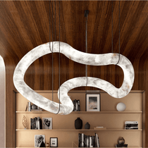 Ethereal Wave Alabaster Chandelier