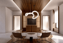 Ethereal Wave Alabaster Chandelier