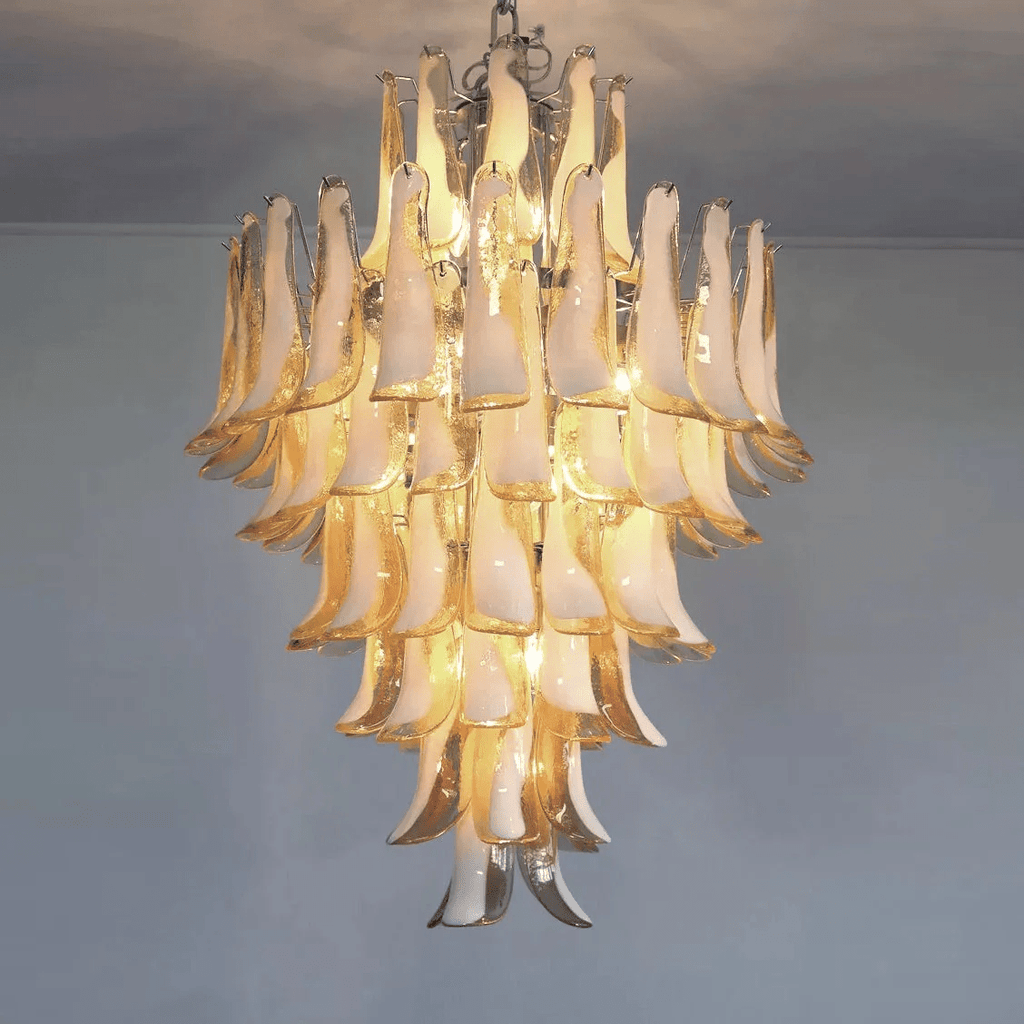 Contemporary Dravina Glass Petals Pendant Lamp - CasaraHouse