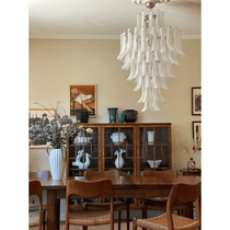 Contemporary Dravina Glass Petals Pendant Lamp - CasaraHouse