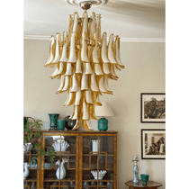 Contemporary Dravina Glass Petals Pendant Lamp - CasaraHouse