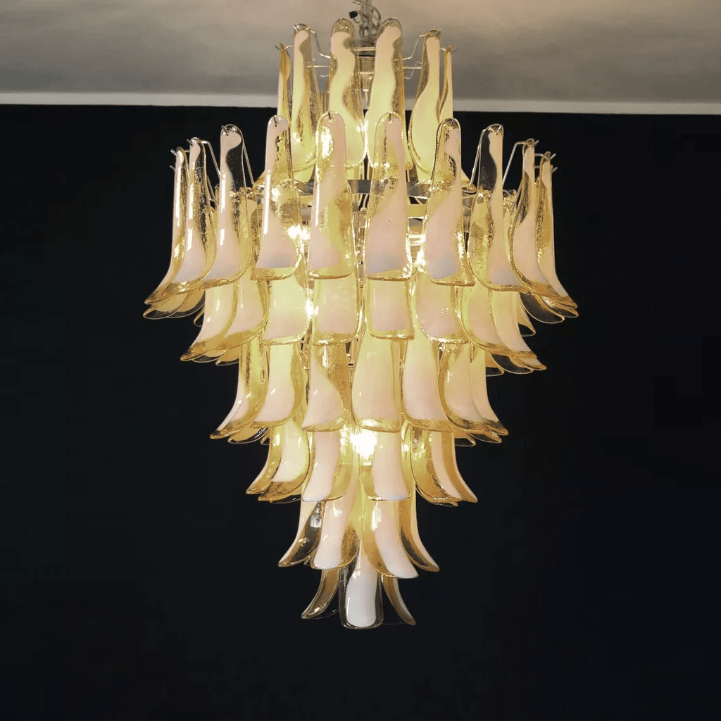 Contemporary Dravina Glass Petals Pendant Lamp - CasaraHouse