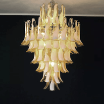 Contemporary Dravina Glass Petals Pendant Lamp - CasaraHouse
